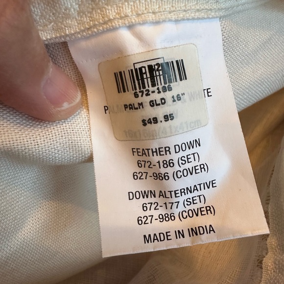 2 cb2 pillowcase covers modern - Picture 3 of 3